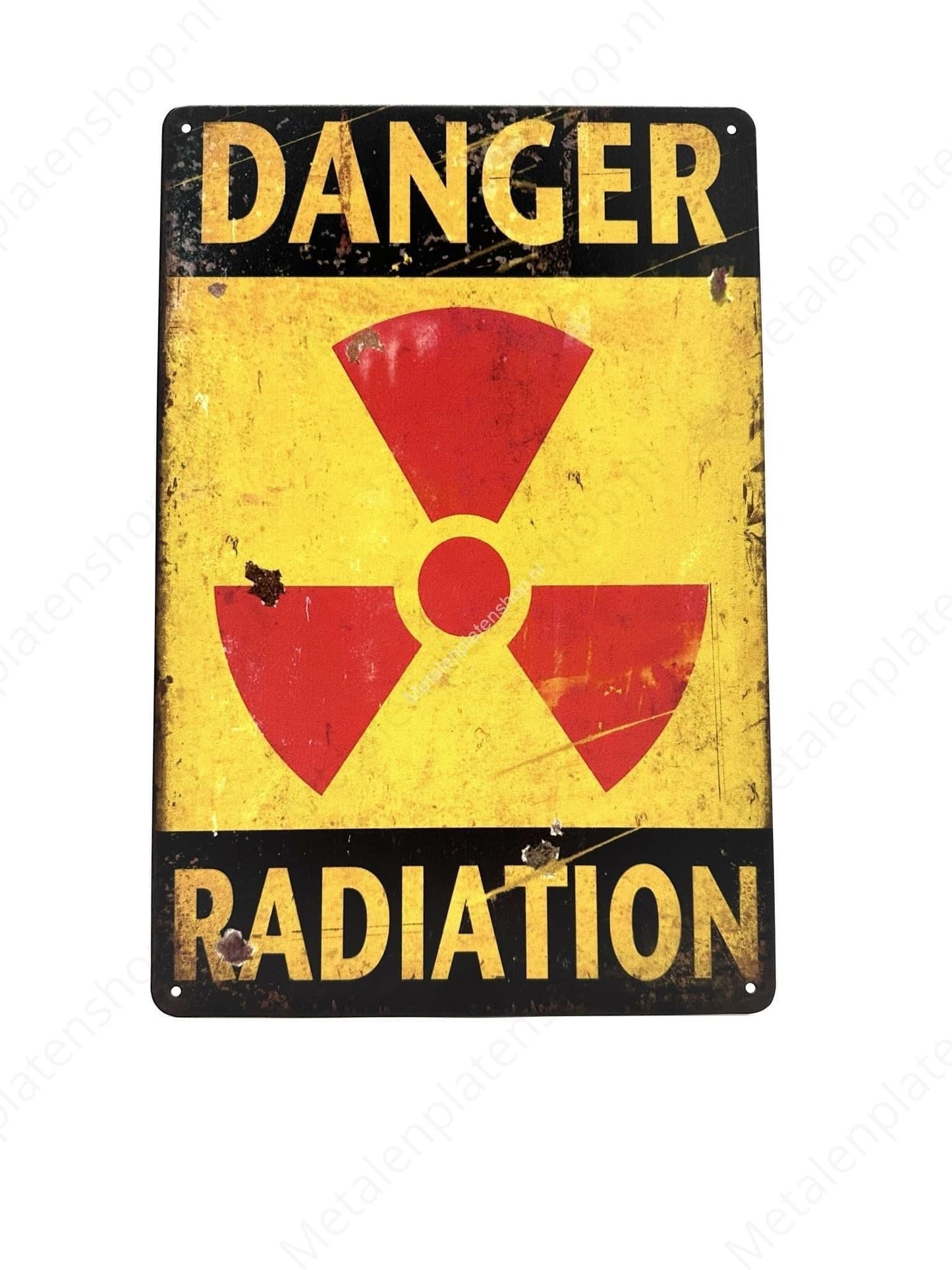 Danger Radiation - Metal Wall Sign