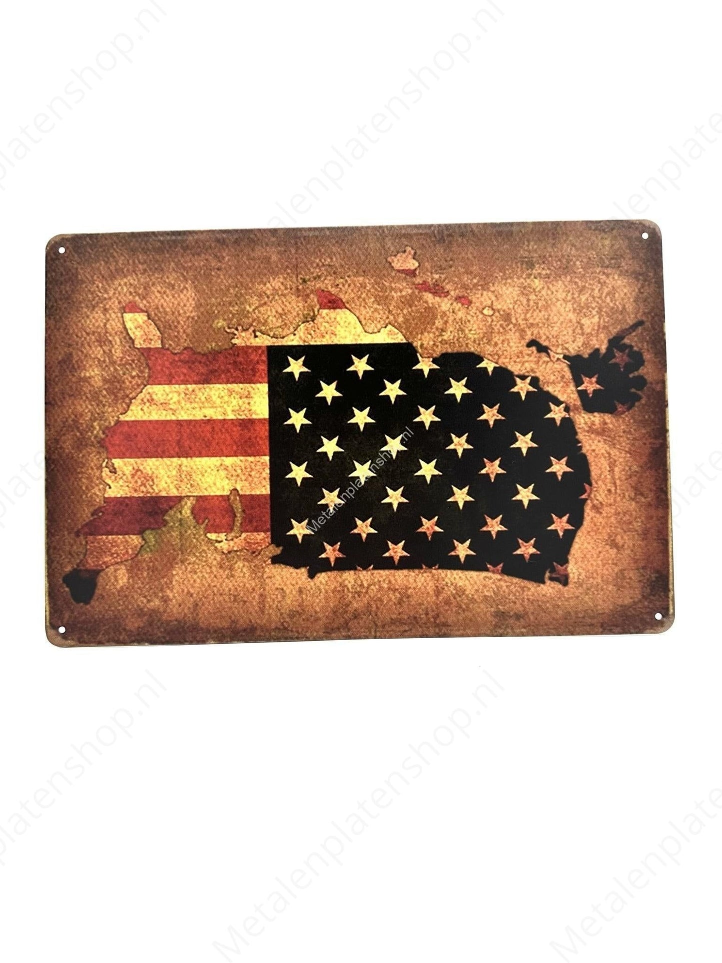 USA - America - Metal Wall Sign