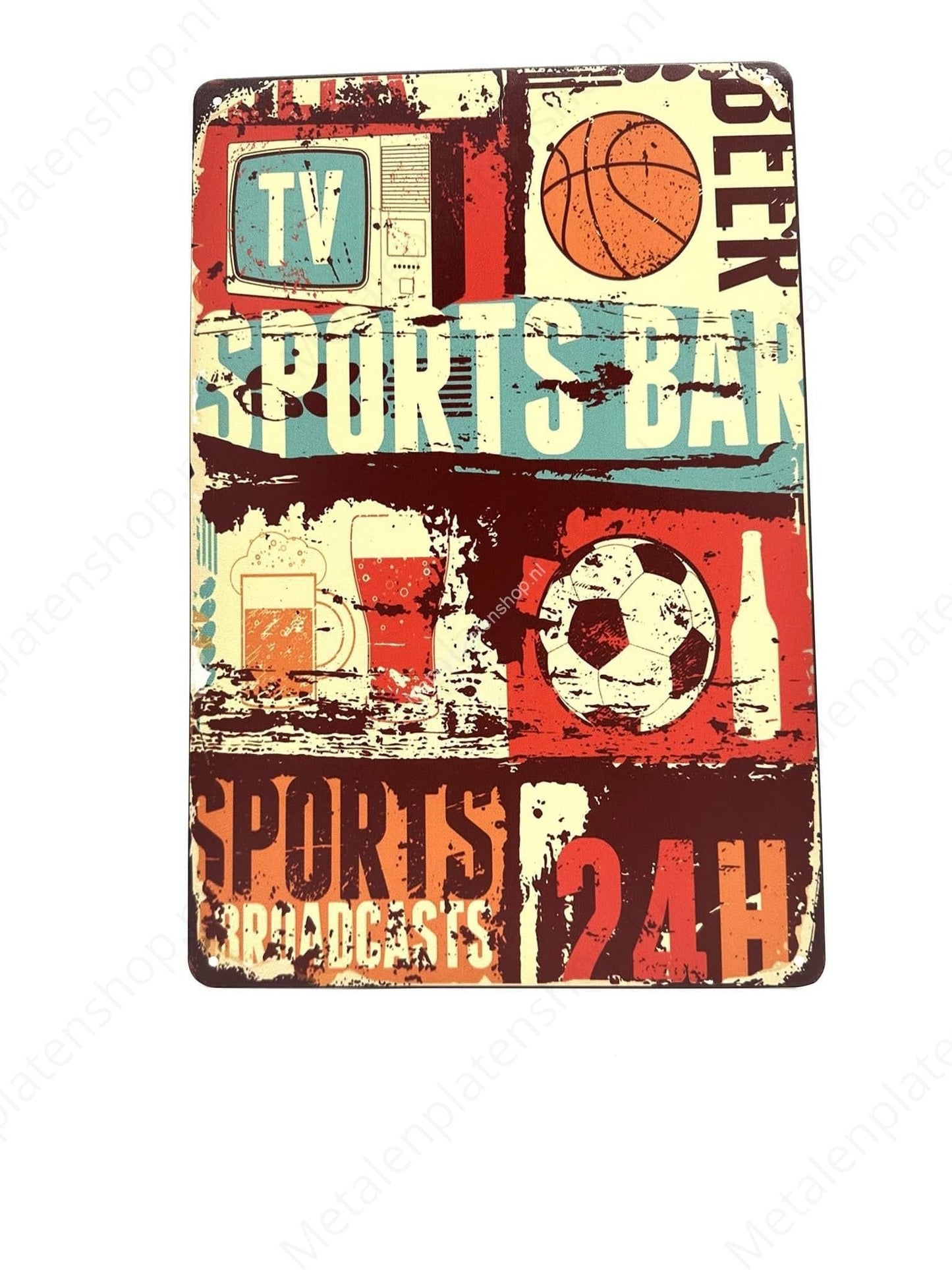 Sports bar - Metal wall sign