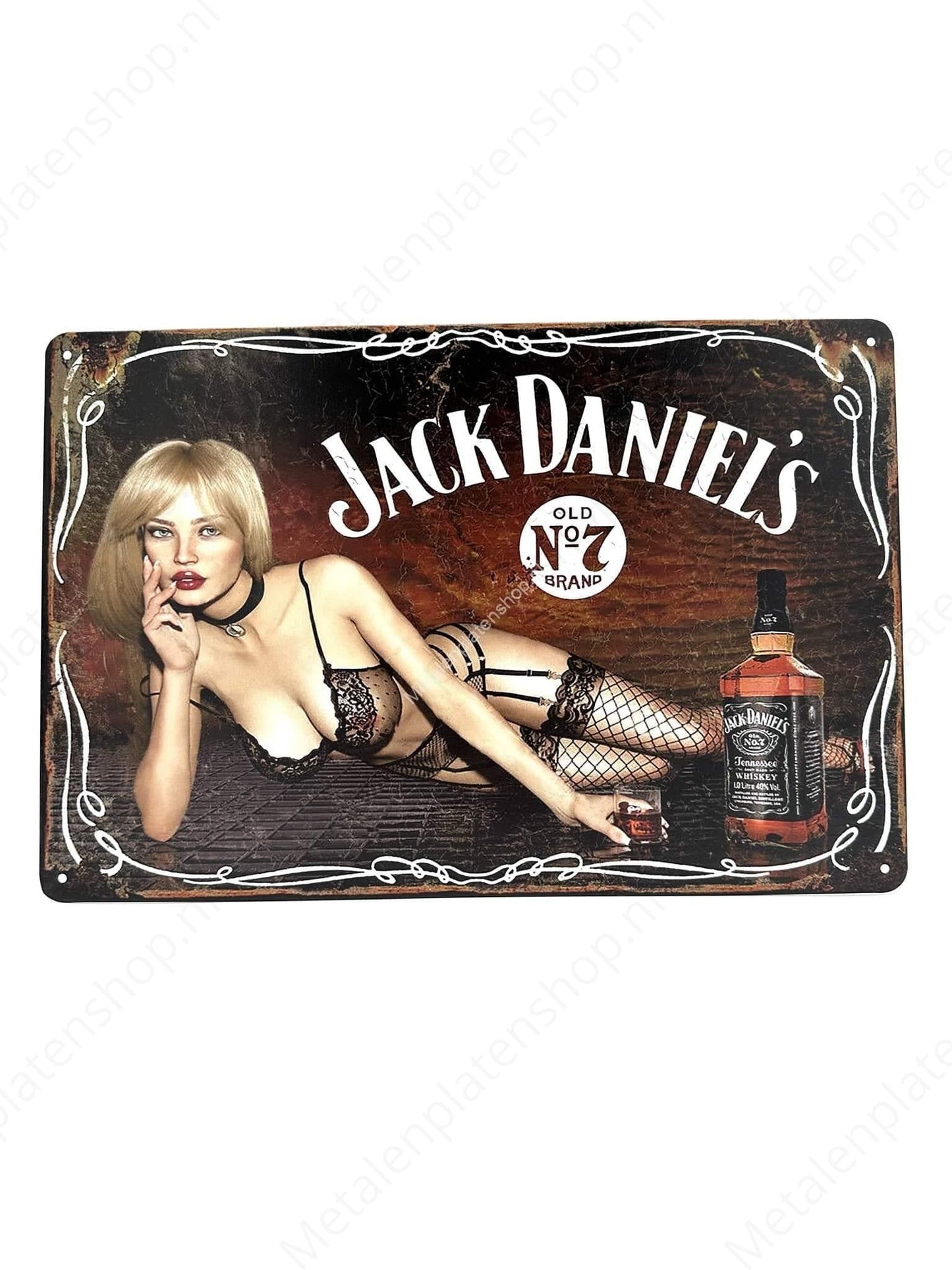Jack Daniels - Drank - Metalen Wandbord