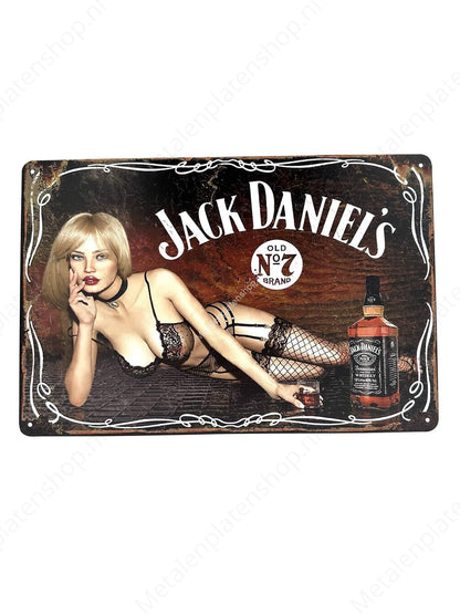 Jack Daniels - Drank - Metalen Wandbord