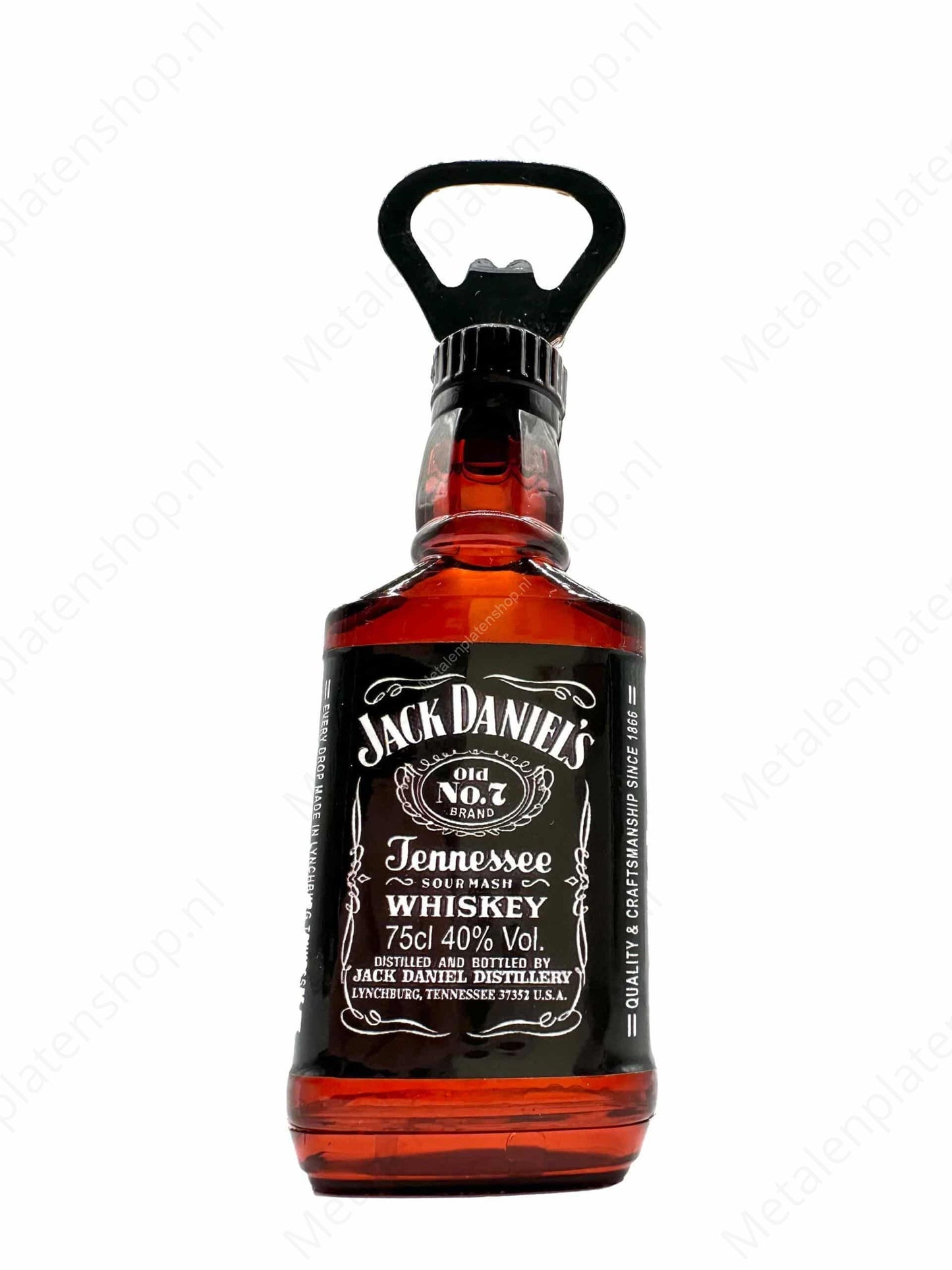 Beer or bottle opener with magnet - Jack Daniels - 14cm - Metal Wall Sign