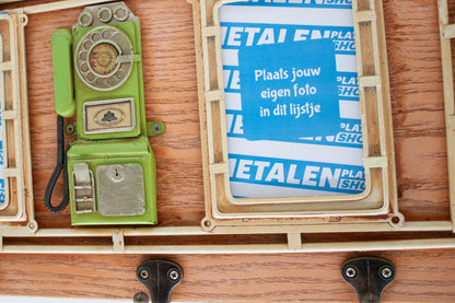 Photo frame &amp; coat rack - 50x22cm - With your own photos