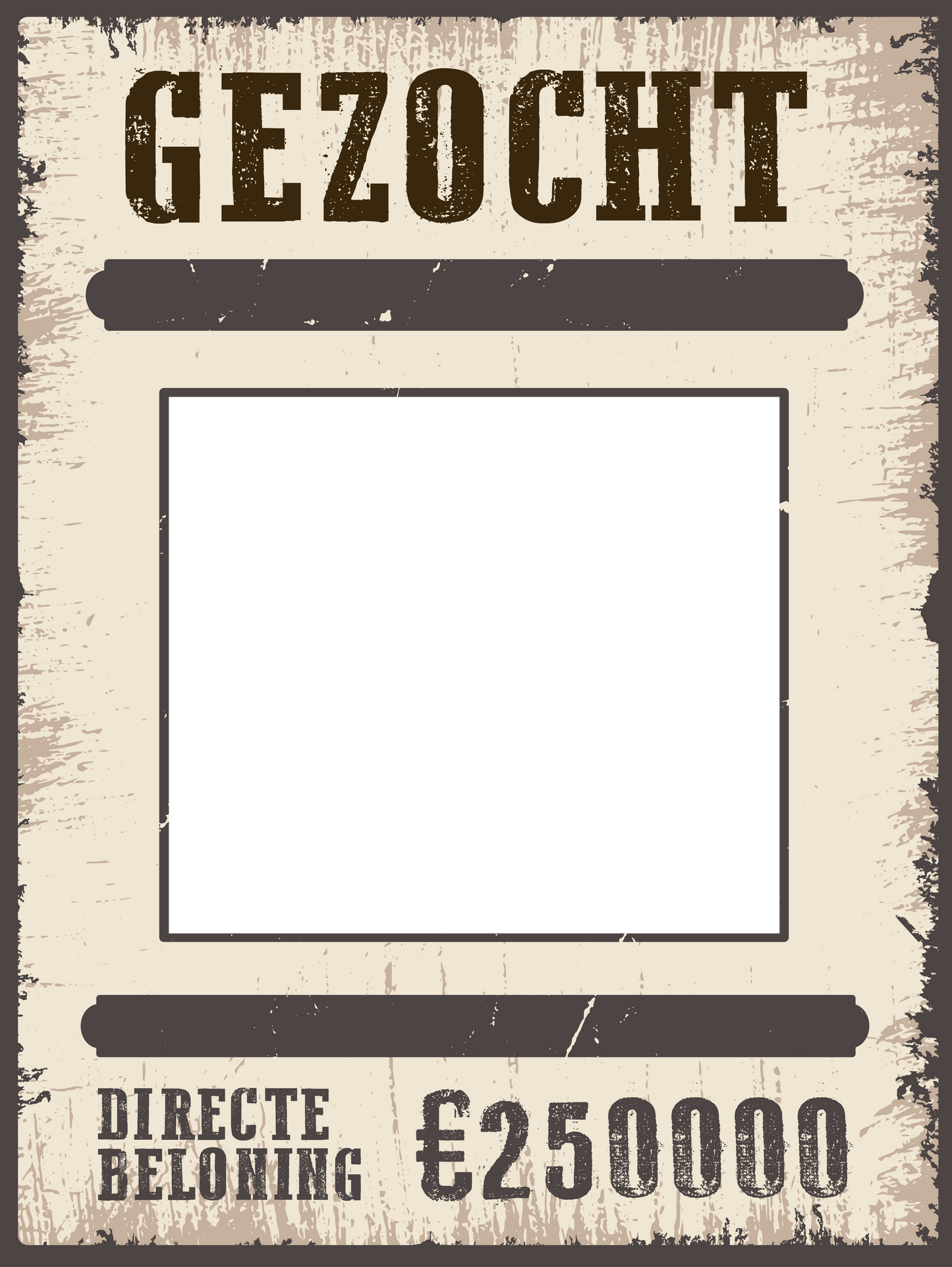 Loslopende Gek - Met eigen tekst & foto - Metalen Wandbord