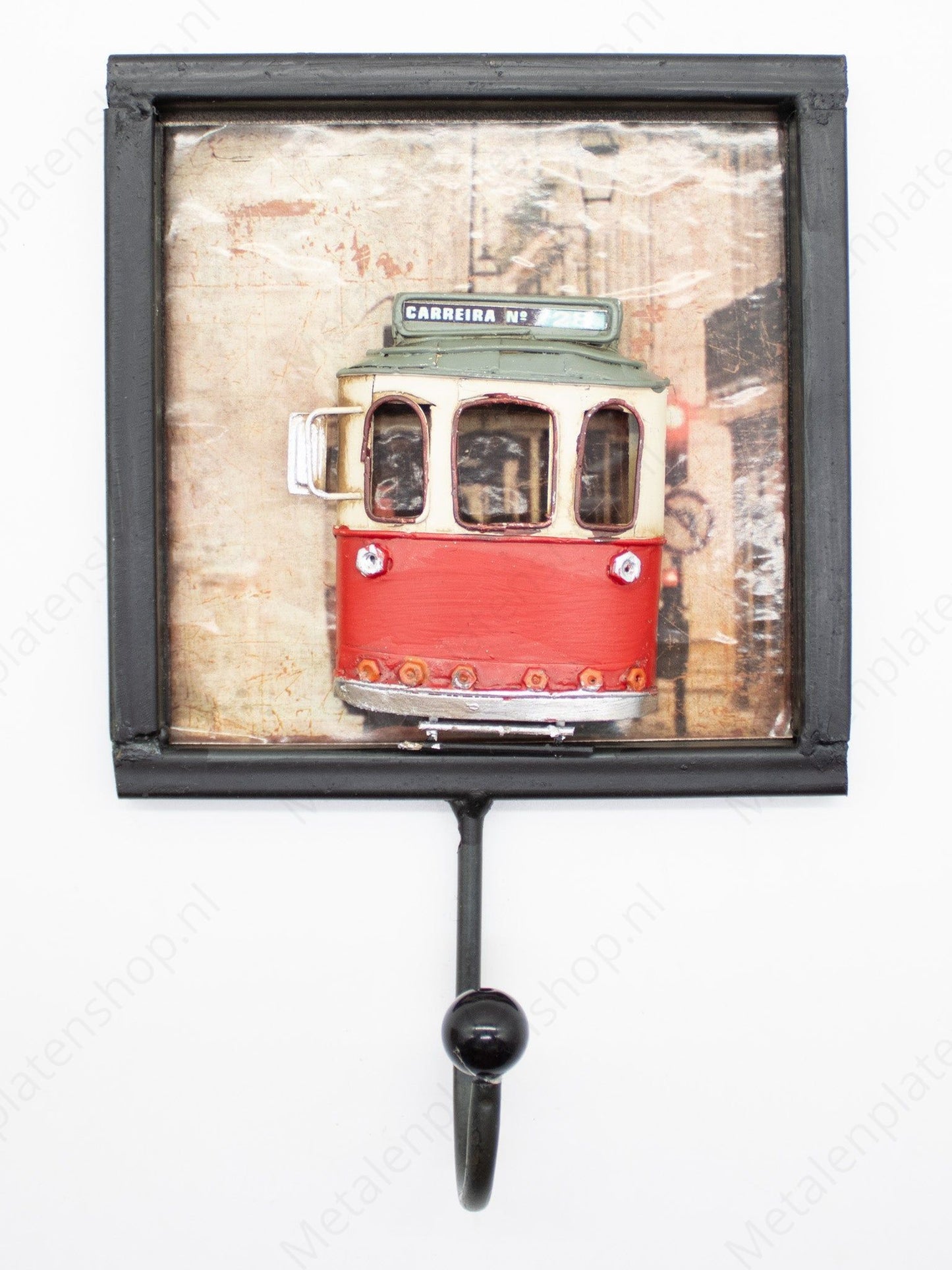 Hanging hook with tram - 21x14cm